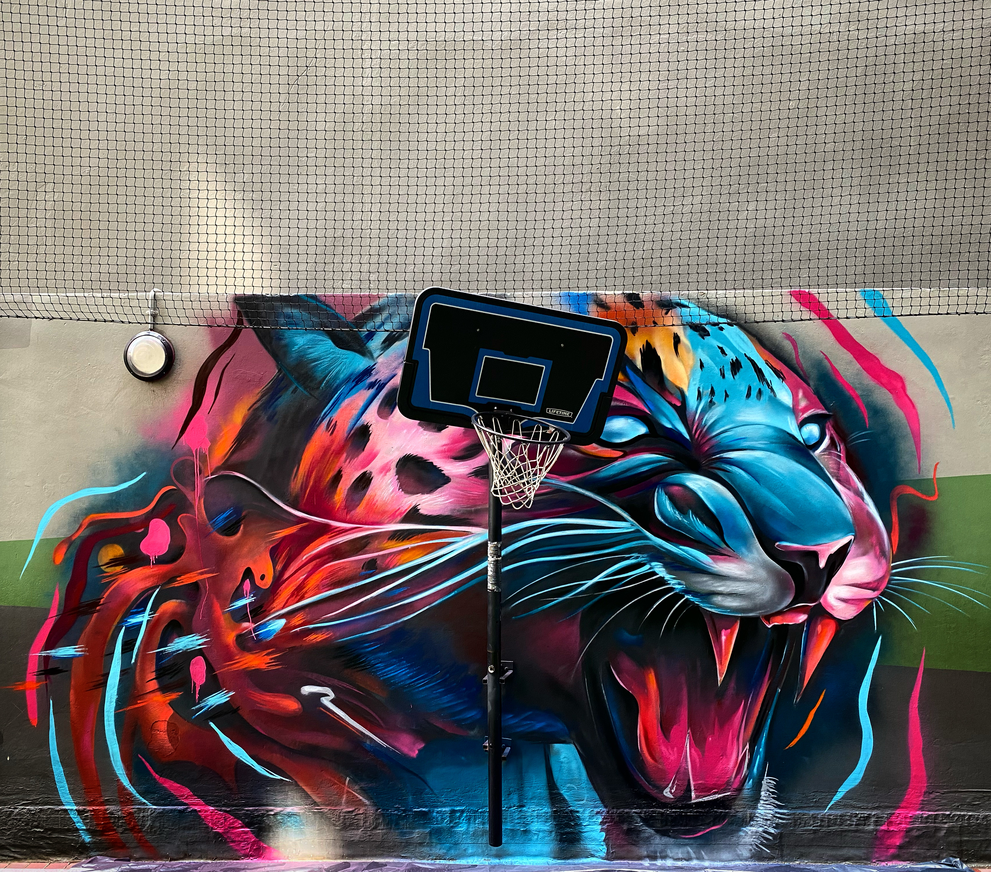 Bold custom graffiti lettering mural by Top Murals