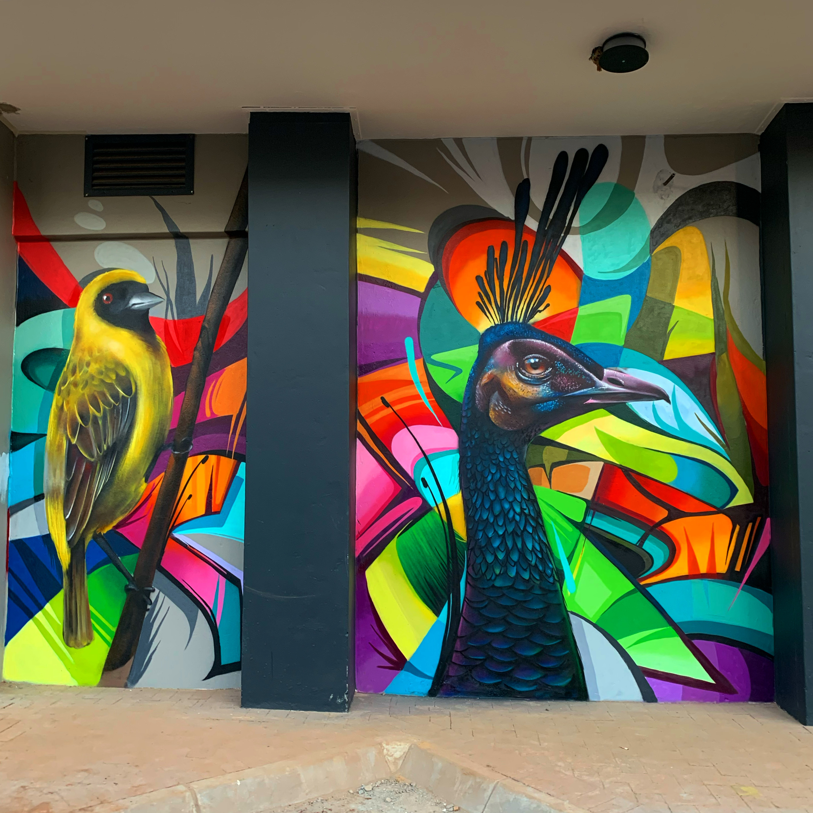 Detailed wildstyle graffiti piece by Top Murals